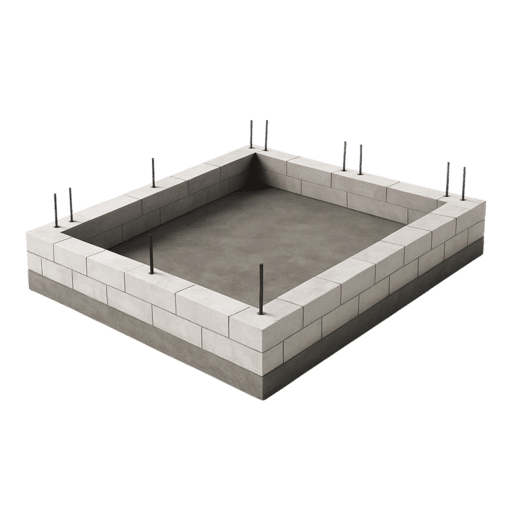 фундамент для дома из пеноблока в Воронеже
